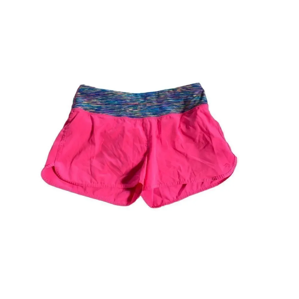 Ideology women’s performance, athletic running shorts, neon pink size small